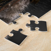 Steampunk Mechanical Cat Portrait Jigsaw Puzzle (Côté)