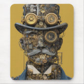 Steampunk Mechanical Gentleman Muismat (Voorkant)