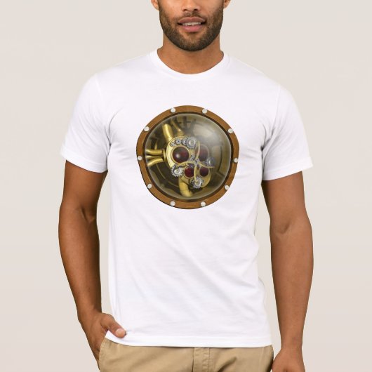 Steampunk Mechanical Heart T-shirt (Voorkant)
