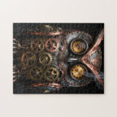 Steampunk Mechanical Owl Portrait Jigsaw Puzzle (Horizontal)