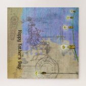 Steampunk Mechanische Edison Light Architect Legpuzzel (Horizontaal)