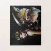 Steampunk mechanische fee legpuzzel (Verticaal)