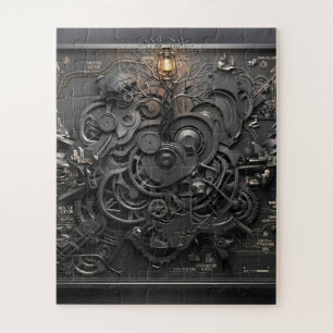 Steampunk Mechanische Kaart Legpuzzel