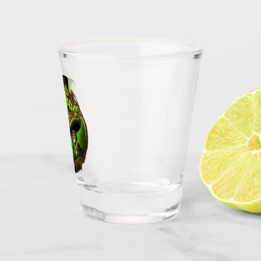 Steampunk Mechanische Top Hat St. Patrick's Day Ma Shot Glas (Rechts)