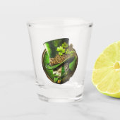 Steampunk Mechanische Top Hat St. Patrick's Day Ma Shot Glas (Voorkant)