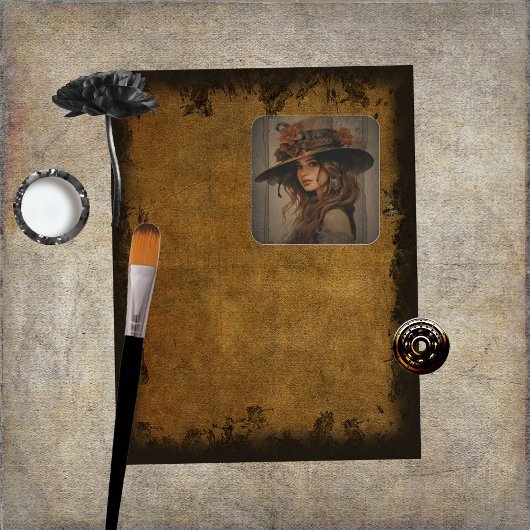 Steampunk Meisje Stickers