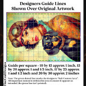 Steampunk Meisje & Teckel Hond DH6LF Decoupage Tissuepapier