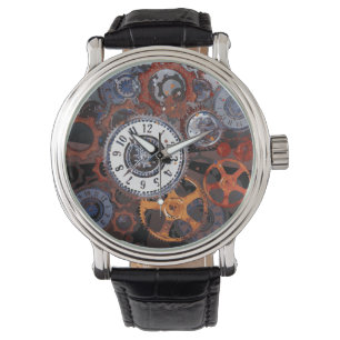 Steampunk met de klok mee horloge