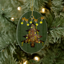 Steampunk Metaal Boom Ornament