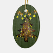 Steampunk Metaal Boom Ornament (Links)