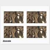 Steampunk Metaal Clock Gears Rechthoekige Sticker (Vel)