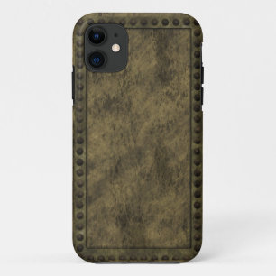 Steampunk Metal en Studs Panel iPhone Case