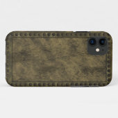 Steampunk Metal en Studs Panel iPhone Case (Achterkant (horizontaal))