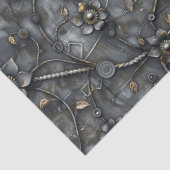 Steampunk Metal Flower Pattern voor Decoupage Tissuepapier (Detail)