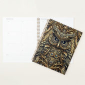 Steampunk Metal Gears en Uil Planner (Display)