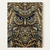 Steampunk Metal Gears en Uil Planner (Achterkant)