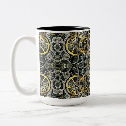 Steampunk Metal Gears Mug (Gauche)