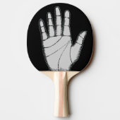 Steampunk Metal Hand Tafeltennisbatje (Achterkant)