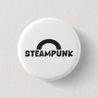 Steampunk Minimalist Design Button