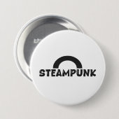 Steampunk Minimalist Design Button (Voorkant /achterkant)