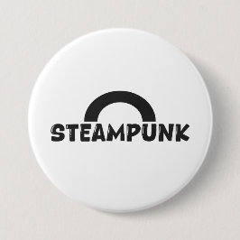 Steampunk Minimalist Design Button