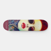 Steampunk Mode Diva Girl Skateboard (Horizontaal)