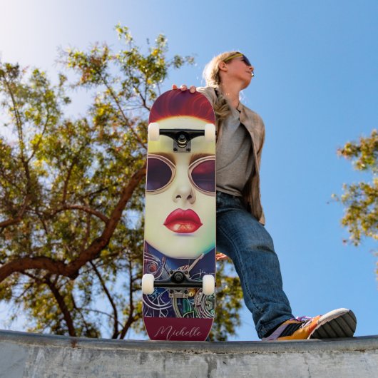 Steampunk Mode Divameisje Skateboard (Buiten 1)