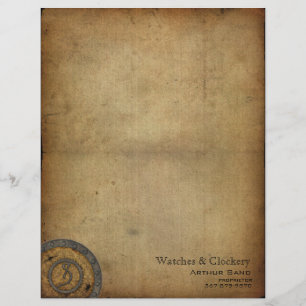  Steampunk Monogram S Persoonlijk Briefhoofd