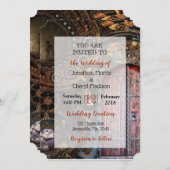 Steampunk Montre de poche Mariage Invitations (Devant / Derrière)