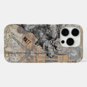 steampunk Moose Wildlife Case-Mate iPhone Case (Achterkant (horizontaal))