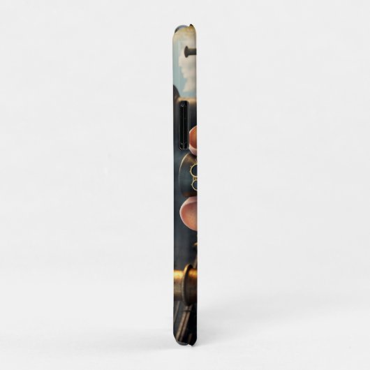 Steampunk Muis en Trein Case-Mate iPhone Case (Achterkant/rechts)