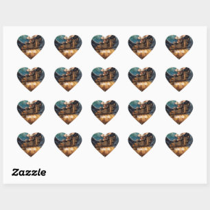 Steampunk Muis Kapitein Squeaky Hart Sticker