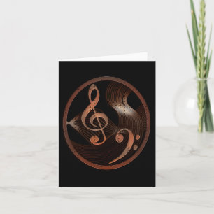 Steampunk Music Design-briefkaart Kaart