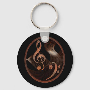 Steampunk Music Design Sleutelhanger