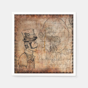 Steampunk Napkin-design Servetten