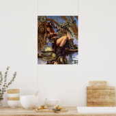 Steampunk Navigator Poster! Poster (Keuken)