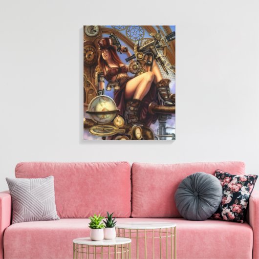 Steampunk Navigator Wrapped Canvas (Insitu (Woonkamer))