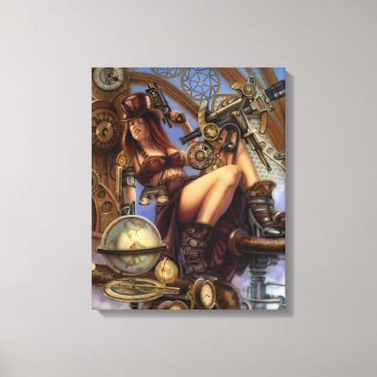 Steampunk Navigator Wrapped Canvas (Voorkant)