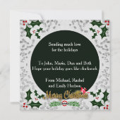 steampunk noël arbre de Noël carte de voeux (Dos)