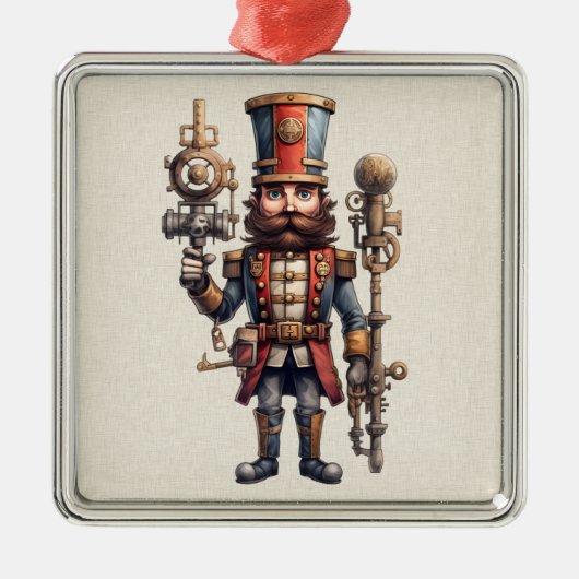 Steampunk Notenkraker Kerst Ornament (Voorkant)