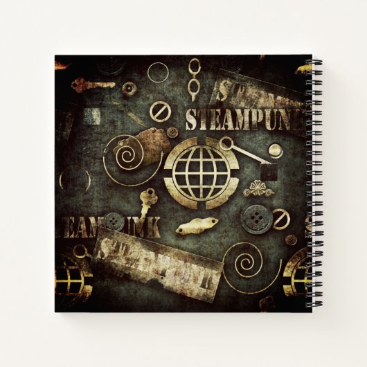 Steampunk Notitieboek (Achterkant)