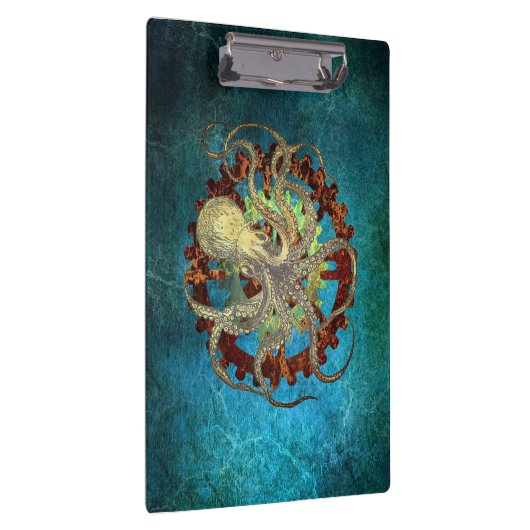 Steampunk Octopus & Clockwork Gears Klembord (Rechts)