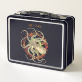 Steampunk Octopus & Clockwork Gepersonaliseerd (Achterkant)