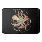 Steampunk Octopus & Rusty Clockwork Gear Badmat (Voorkant)