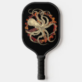 Steampunk Octopus & Rusty Clockwork Gear Pickleball Paddle (Voorkant)