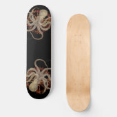 Steampunk Octopus & Rusty Clockwork Gear Skateboard (Voorkant)