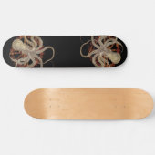 Steampunk Octopus & Rusty Clockwork Gear Skateboard (Horizontaal)