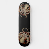 Steampunk Octopus & Rusty Clockwork Gear Skateboard (Voorkant)