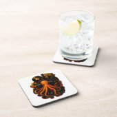 Steampunk Octopus Sticker – Music Fantasy Vinyl D Bier Onderzetter (Rechterzijde)