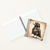Steampunk Old Crow Photo Spiral Carnet (Intérieur)